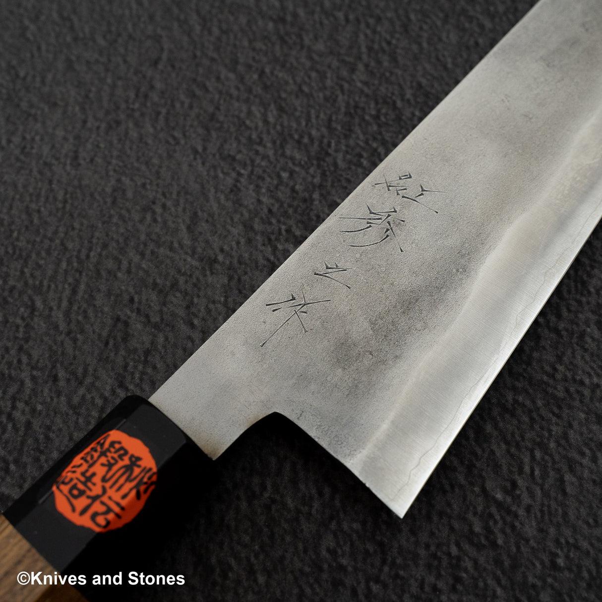 Tanaka Ginsan Nashiji Gyuto 240 柚木手柄