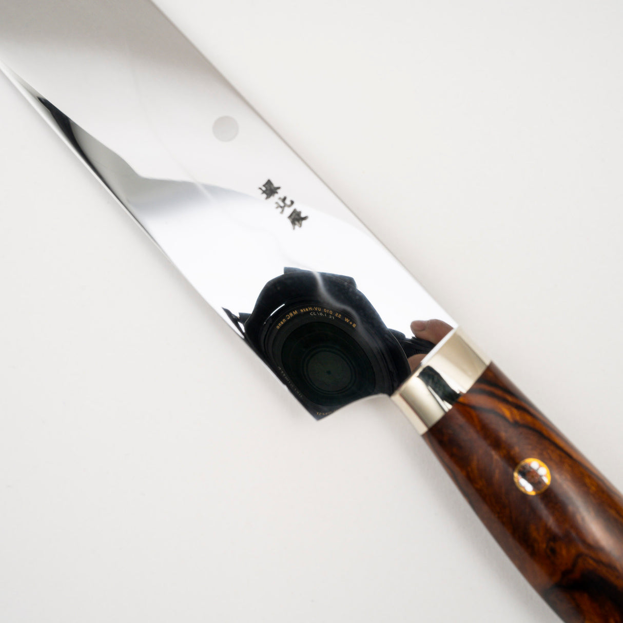 Yoshikazu Ikeda White 3 Honyaki Sakimaru Sujihiki 270mm Mt. Fuji Hamon Ironwood Handle SP2