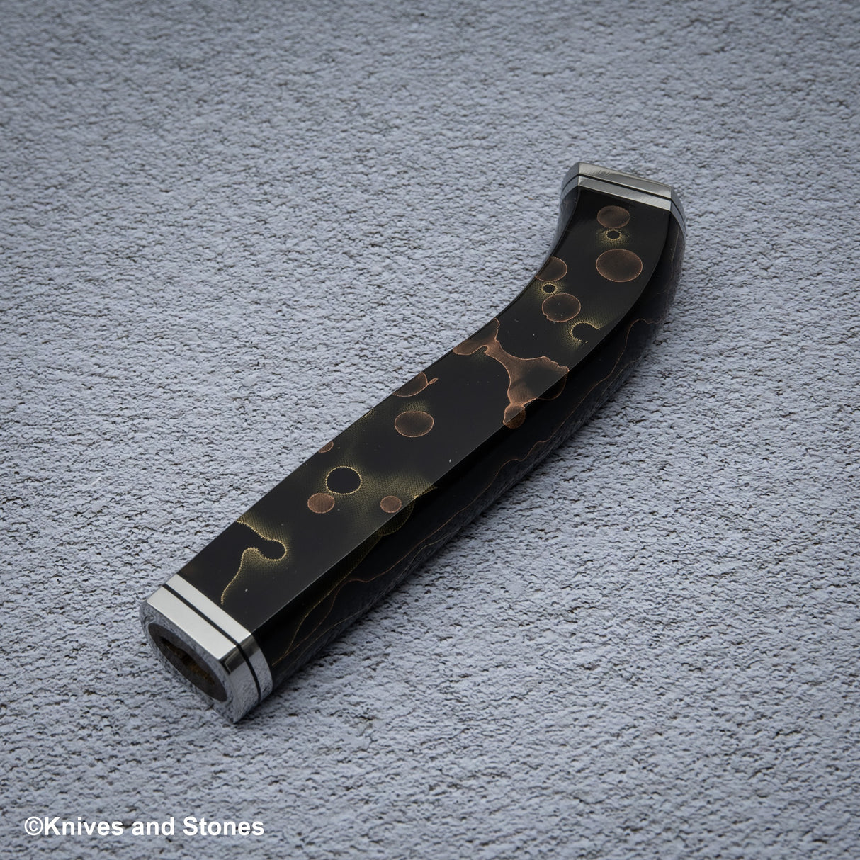 The Copper Mesh Nenox Style WA Handle for Petty / Paring