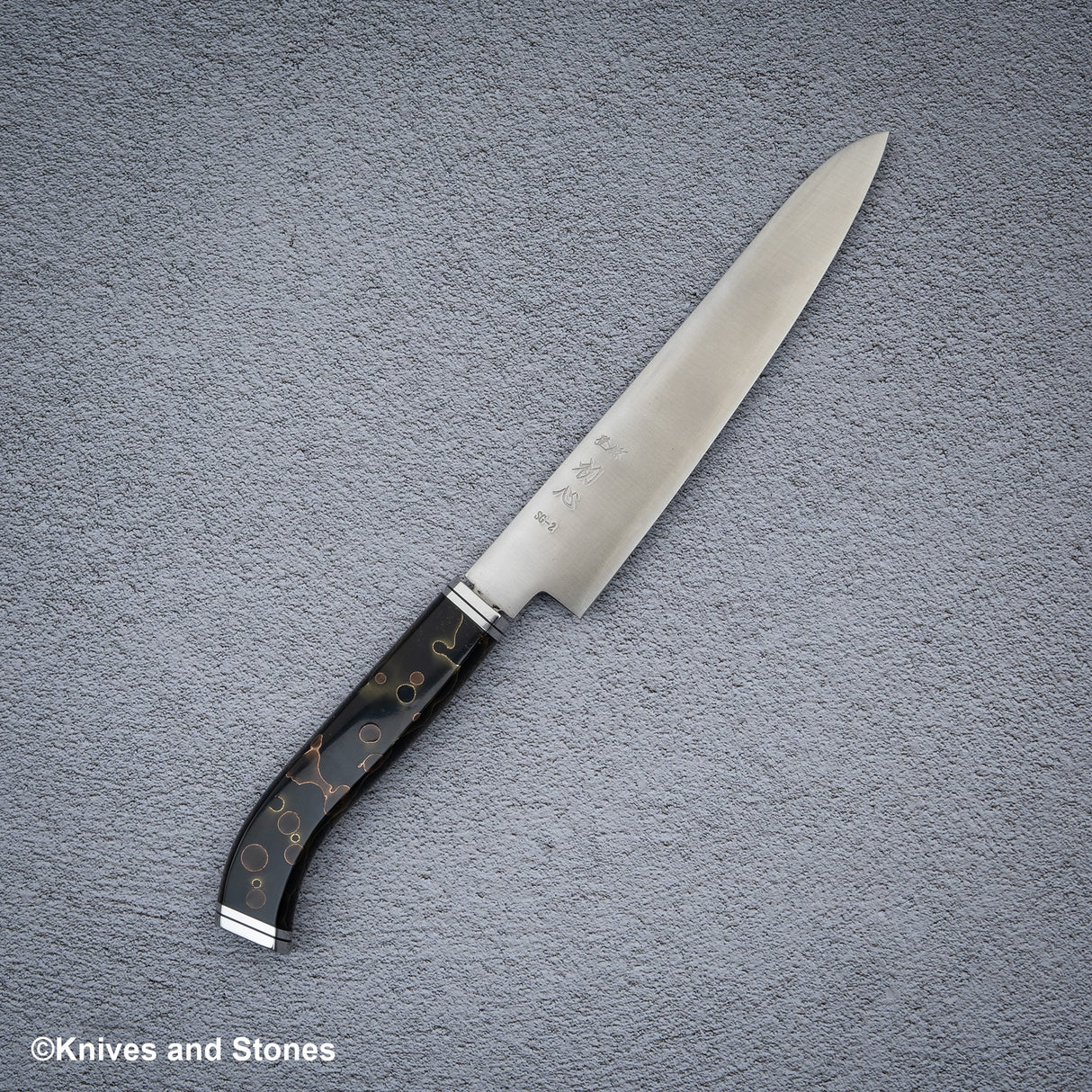 The Copper Mesh Nenox Style WA Handle for Petty / Paring