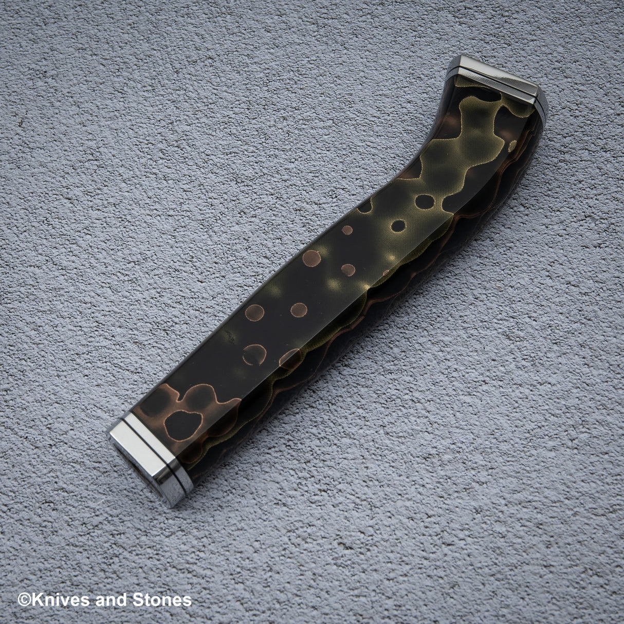 The Copper Mesh Nenox Style WA Handle for Gyuto / Yanagiba