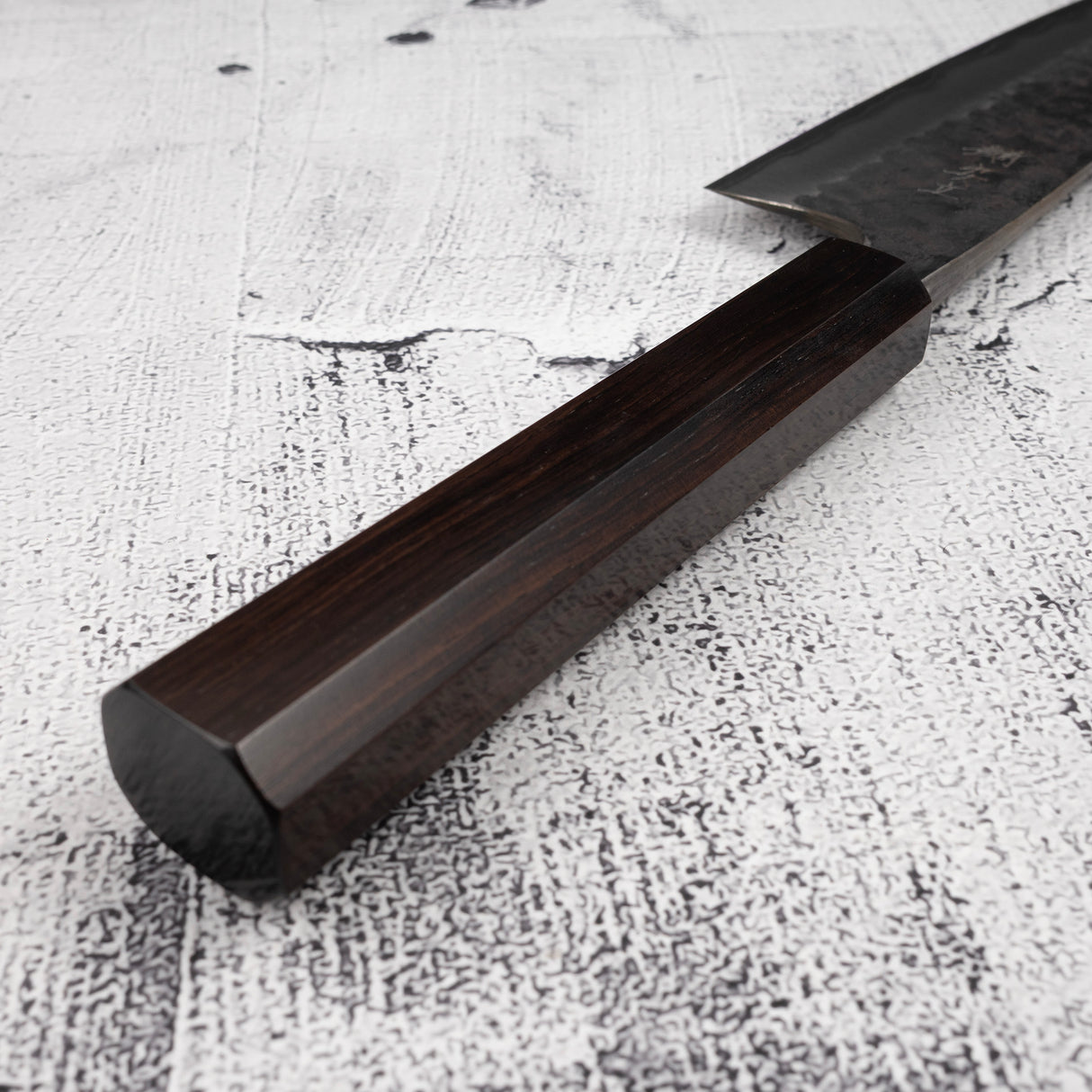 安立青紙超級槌目黑打三德刀 175mm 烏木握把