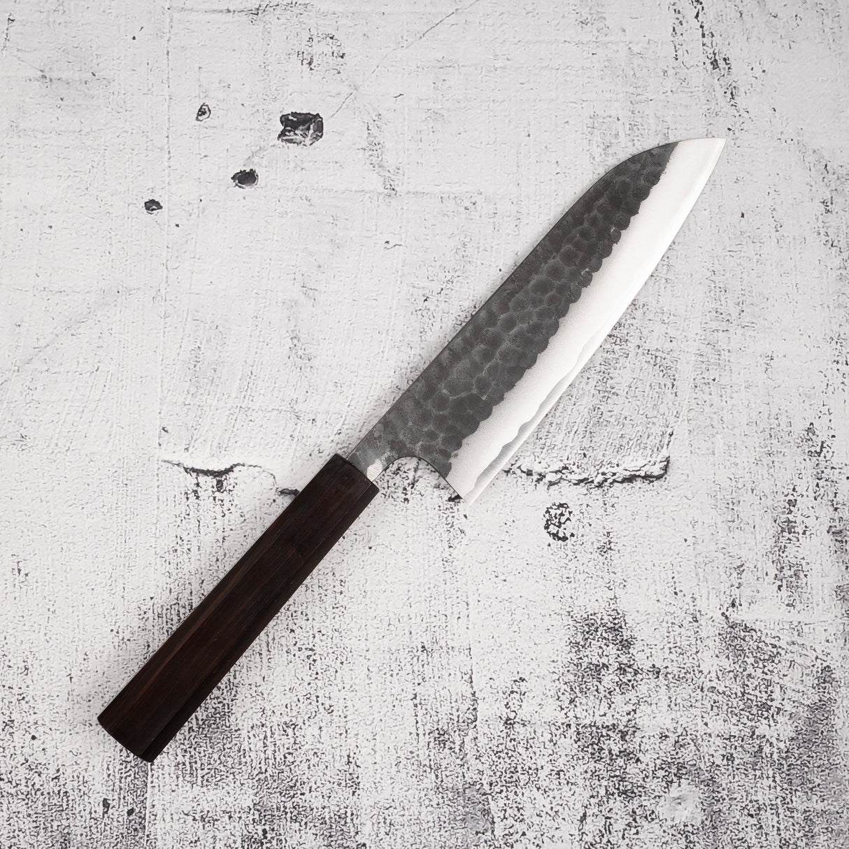 安立青紙超級槌目黑打三德刀 175mm 烏木握把