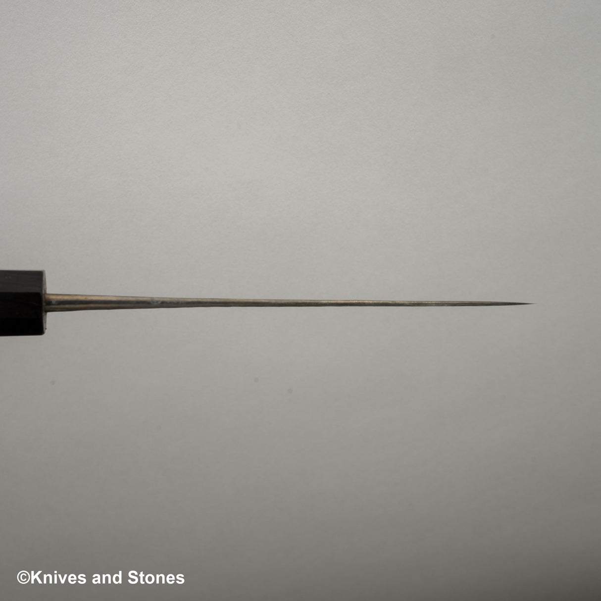 安立青紙超級槌目黑打小刀 120mm 不鏽鋼夾層