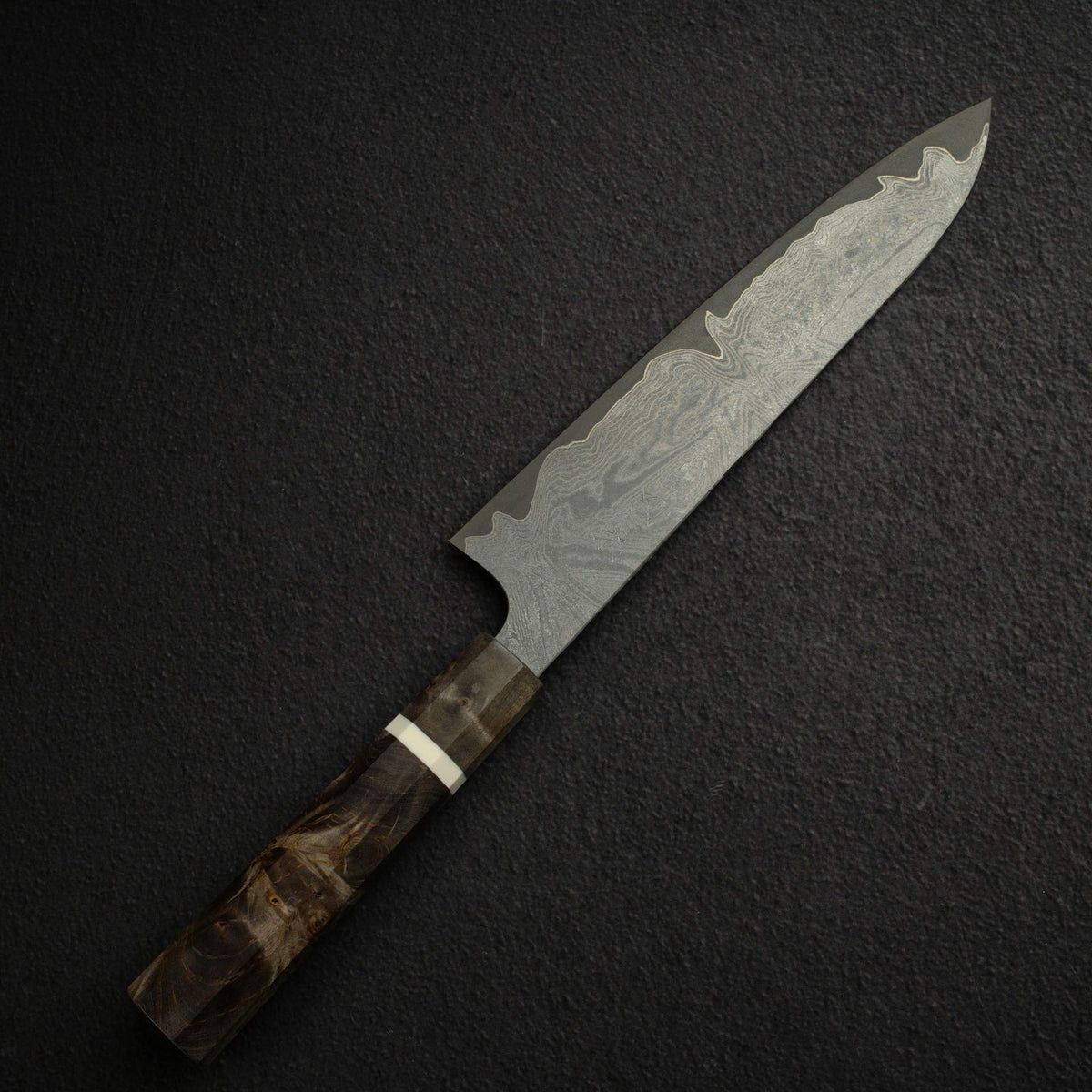 初心 x 二唐 VG XEOS 黑染 大馬士革 牛刀 240mm w/ 刀鞘