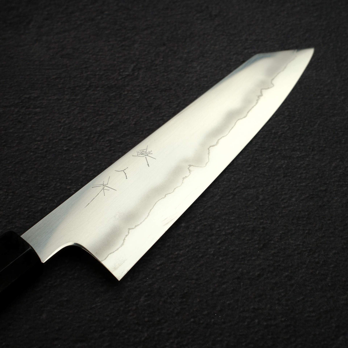 鐵人 銀三鋼 浮刃 切付牛刀 210mm 黑檀木手柄