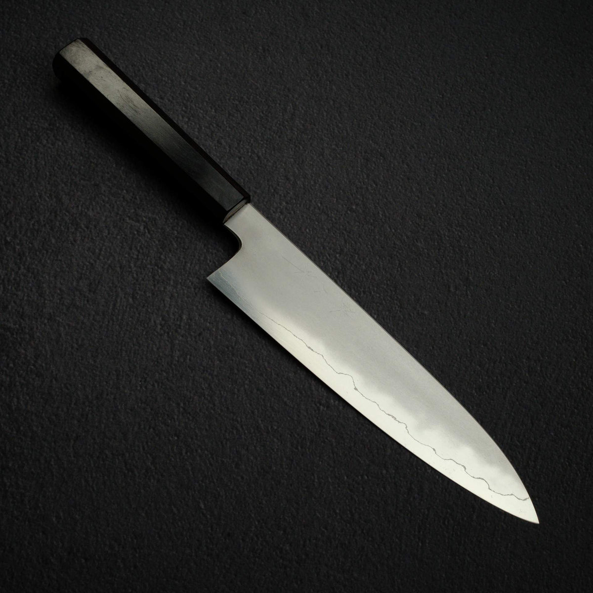 鐵人 銀三鋼 霞 牛刀 210mm 黑檀木手柄