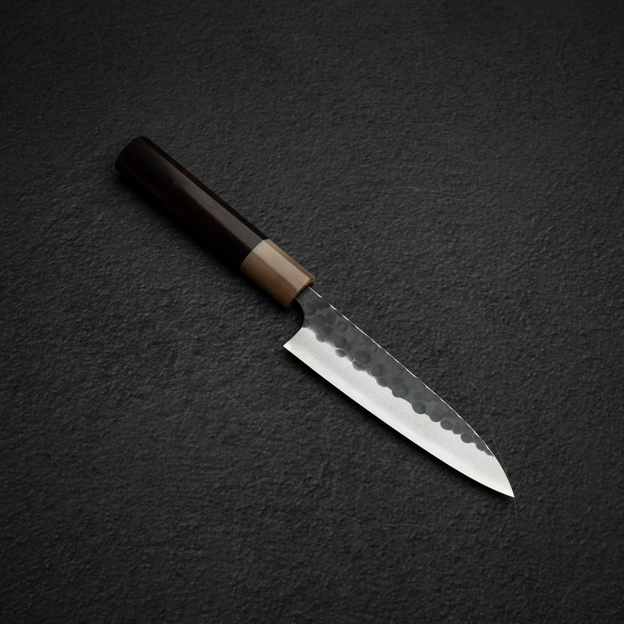 昌景小石 AS Petty 120mm,青紙超級黑打槌目 K&S 心形鐵木手柄