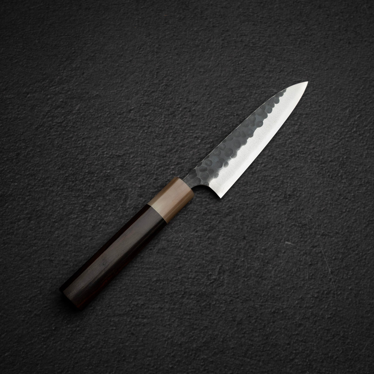 昌景小石 AS Petty 120mm,青紙超級黑打槌目 K&S 心形鐵木手柄