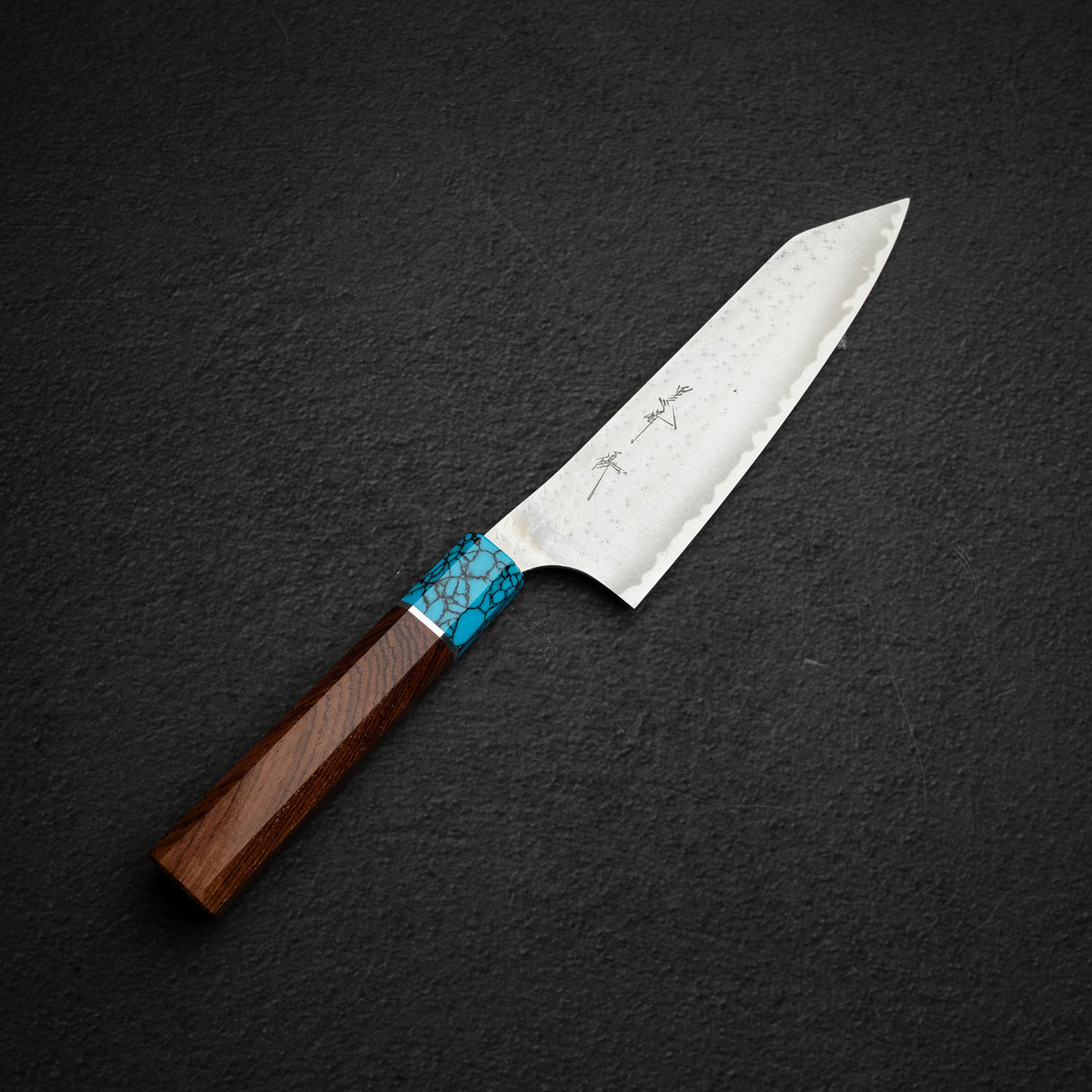 Kurosaki Kokusen Ei AS Bunka 170mm - Turquoise Ferrule