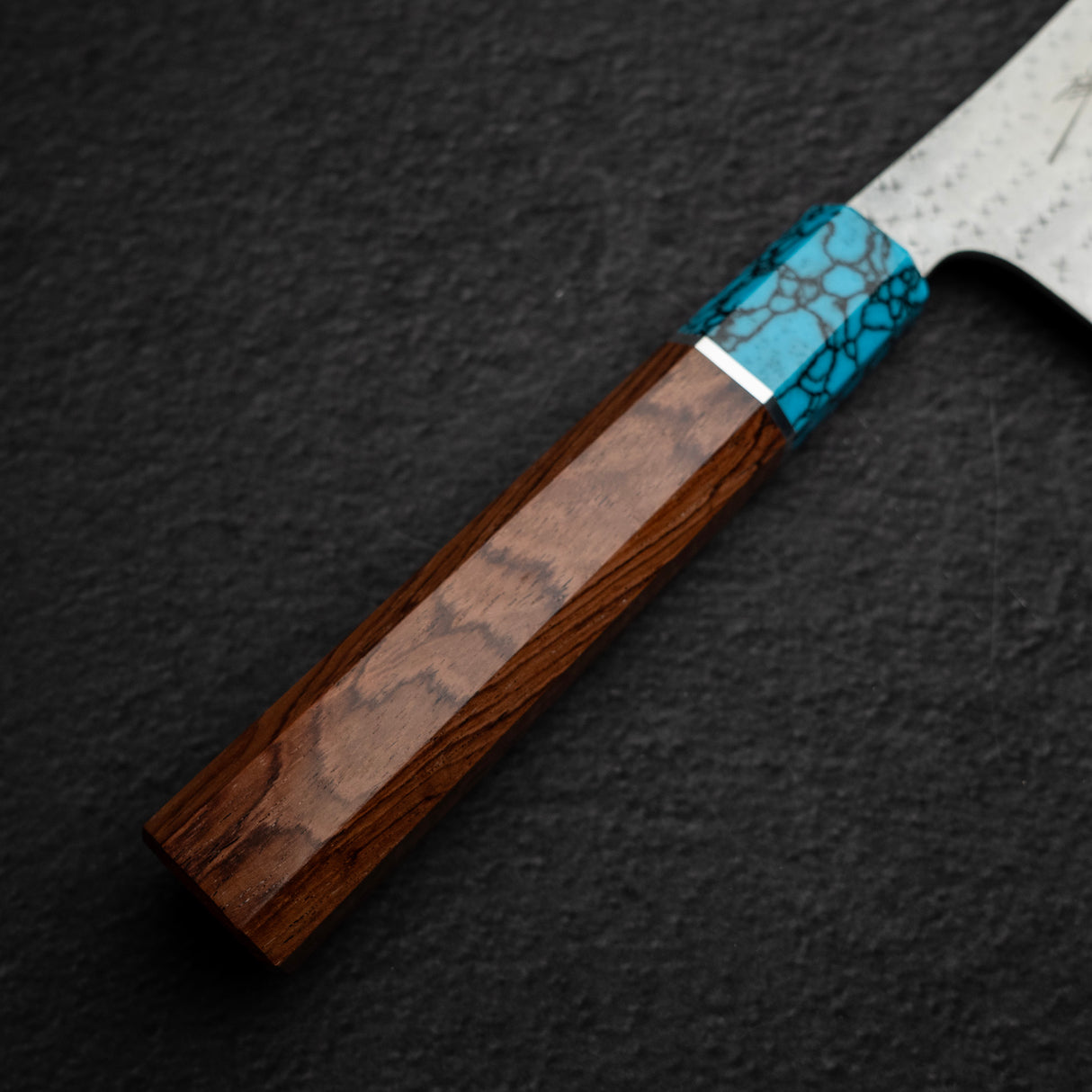 Kurosaki Kokusen Ei AS Nakiri 170mm - Turquoise Ferrule