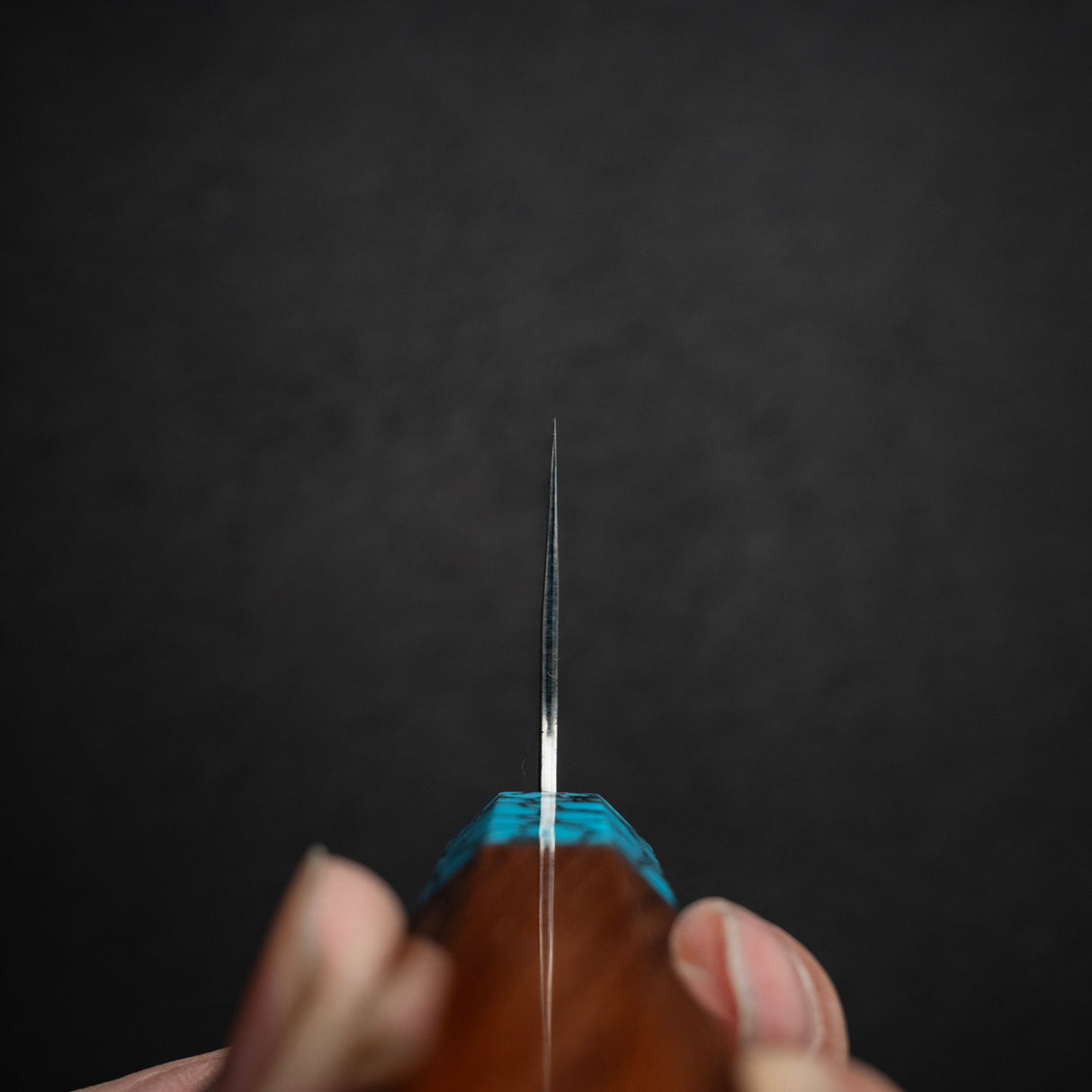 Kurosaki Kokusen Ei AS Nakiri 170mm - Turquoise Ferrule