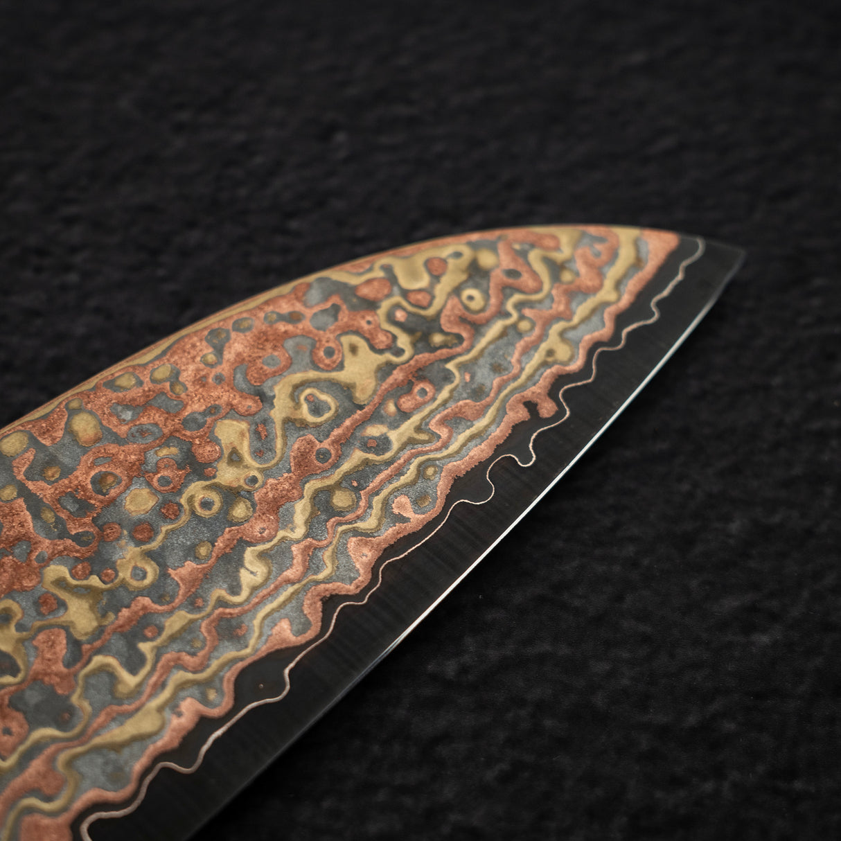 初心 Hinotori V-Toku 2 三德刀 180mm 彩虹大馬士革紋