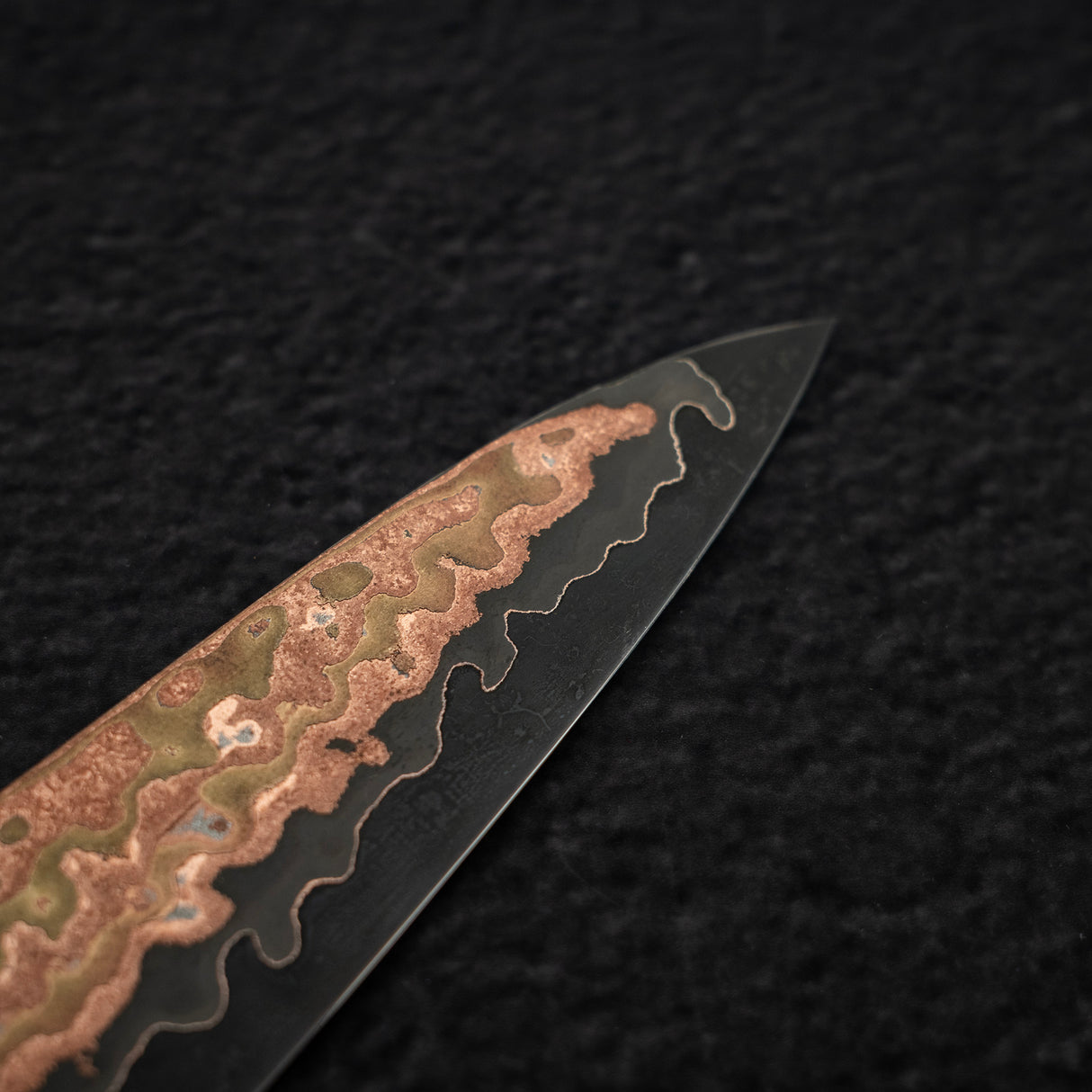 初心 Hinotori V-Toku 2 小刀 150mm 彩虹大馬士革紋