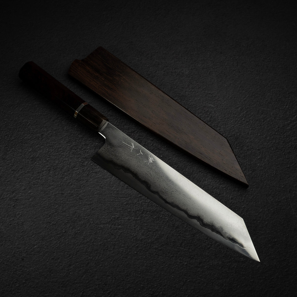 鐵人作 Ginsan Tanryusen(金屬流紋)K 型尖 Gyuto 240mm
