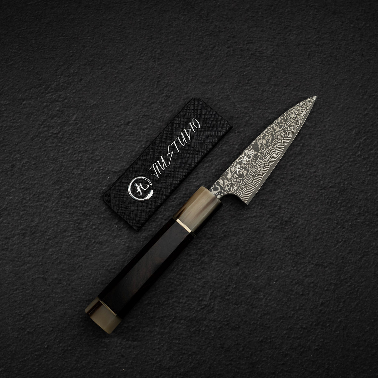 Takeshi Saji SG2 Black Damascus Paring 90mm