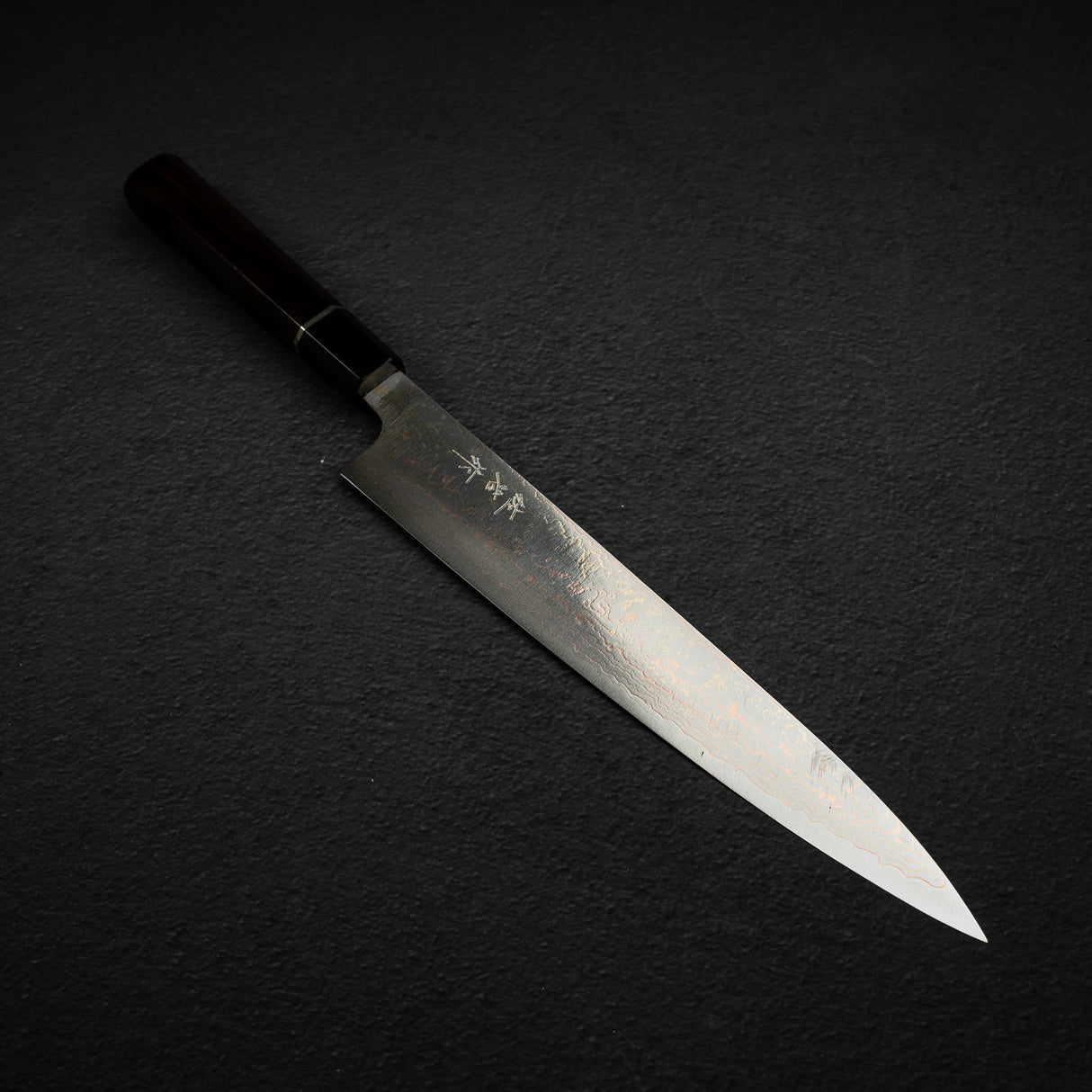 Takeshi Saji VG10 Rainbow Damascus Sujihiki 240mm