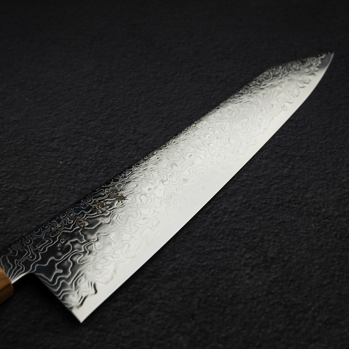 Hatsukokoro Ryuhyo SG2 Damascus K tip Gyuto 240mm Olivewood Handle