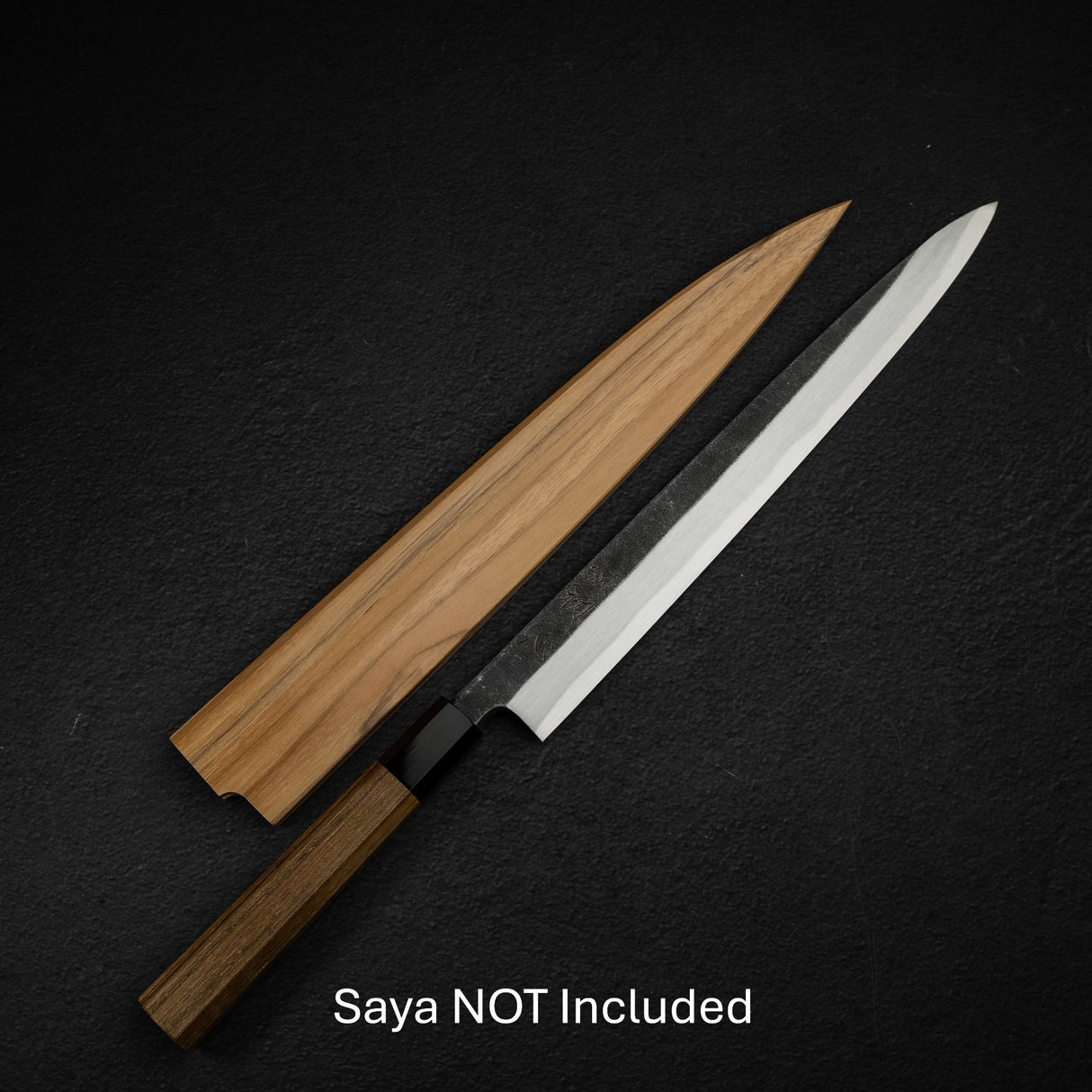 初心 x 直人作 白鷺 Blue 2 黑打柳刃 300mm