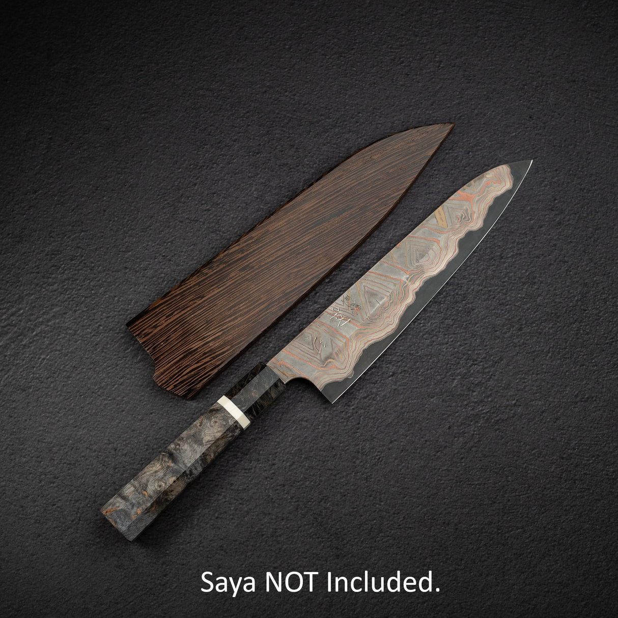 Nigara Irodori Blue 2 Rainbow Damascus Gyuto 240mm by Hatsukokoro