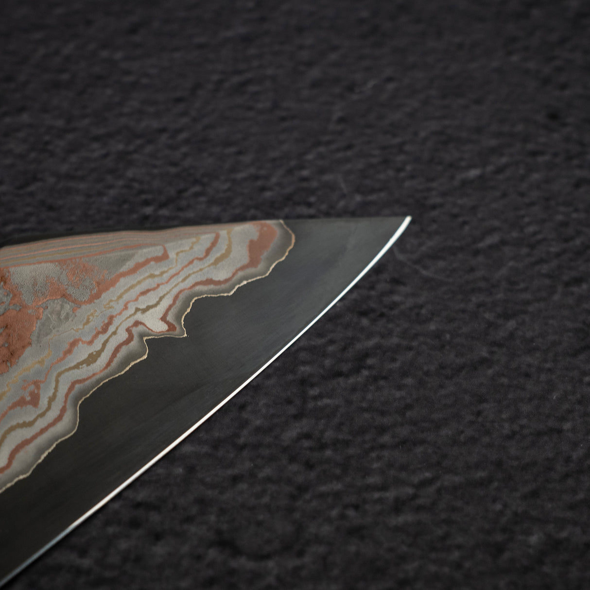 Hatsukokoro x Nigara Irodori Blue 2 Rainbow Damascus K-tip Gyuto 240mm