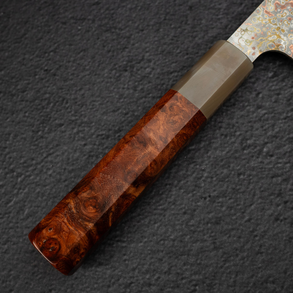 Takeshi Saji VG10 Rainbow Damascus Etched Bunka 165mm