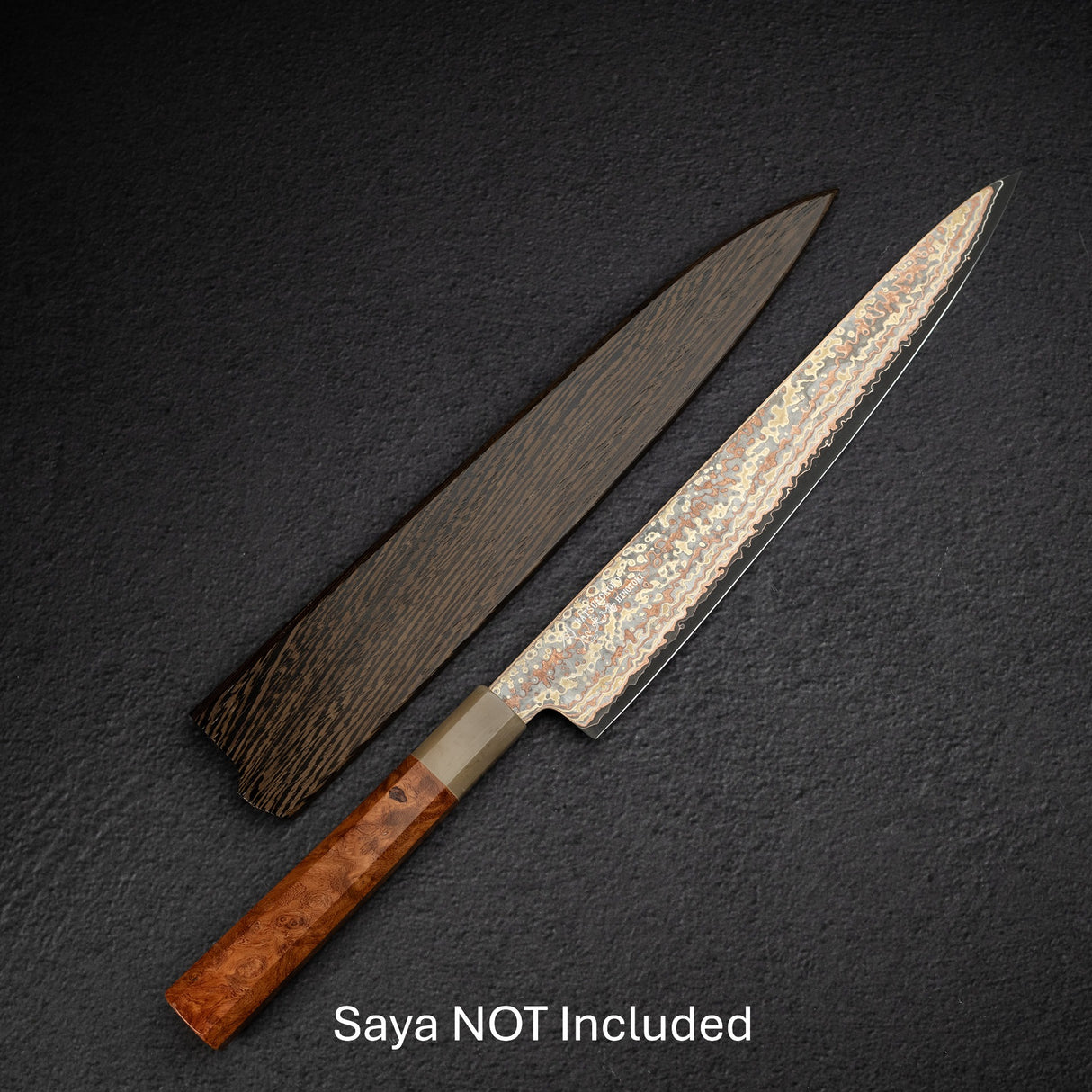 Hatsukokoro Hinotori V-Toku 2 Sujihiki 270mm Rainbow Damascus Finish