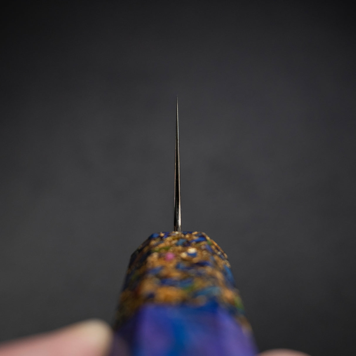 初心孔雀 V-Toku-2 牛刀 210mm 彩虹大馬士革紋 紫色