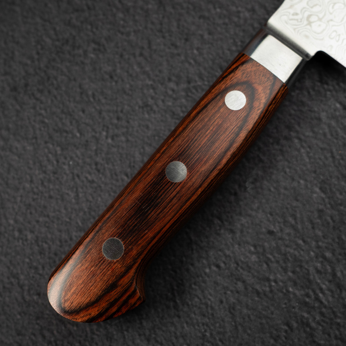 Tsunehisa ZA18 Damascus Sujihiki 240 mm Brown Western Handle