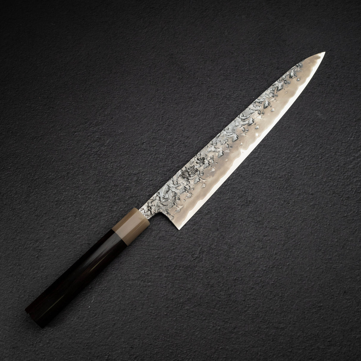 貴輔 x 新國 ATS34 筋引 鎚目 鏡面 霞 270mm w 刀套
