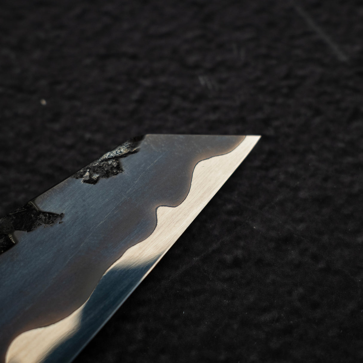 Kisuke x Xinguo ATS34 Honesuki Tsuchime Mirror Kasumi Finish 150mm w Knife Guard