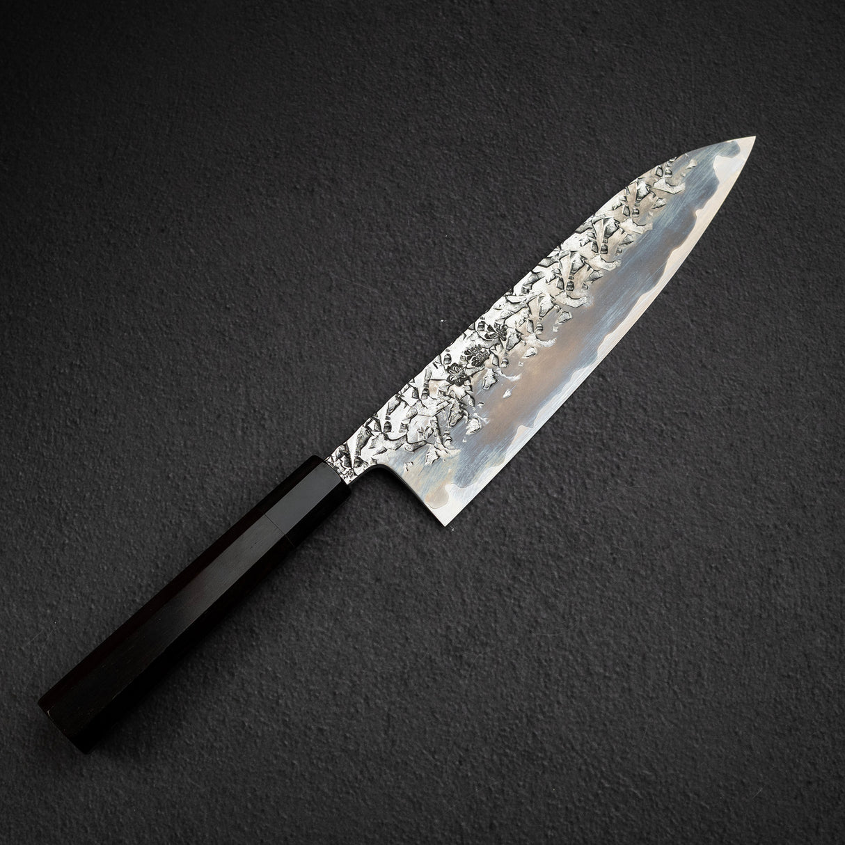 貴輔 x 新國 ATS34 牛刀 鎚目 鏡面 霞 240mm w 刀套