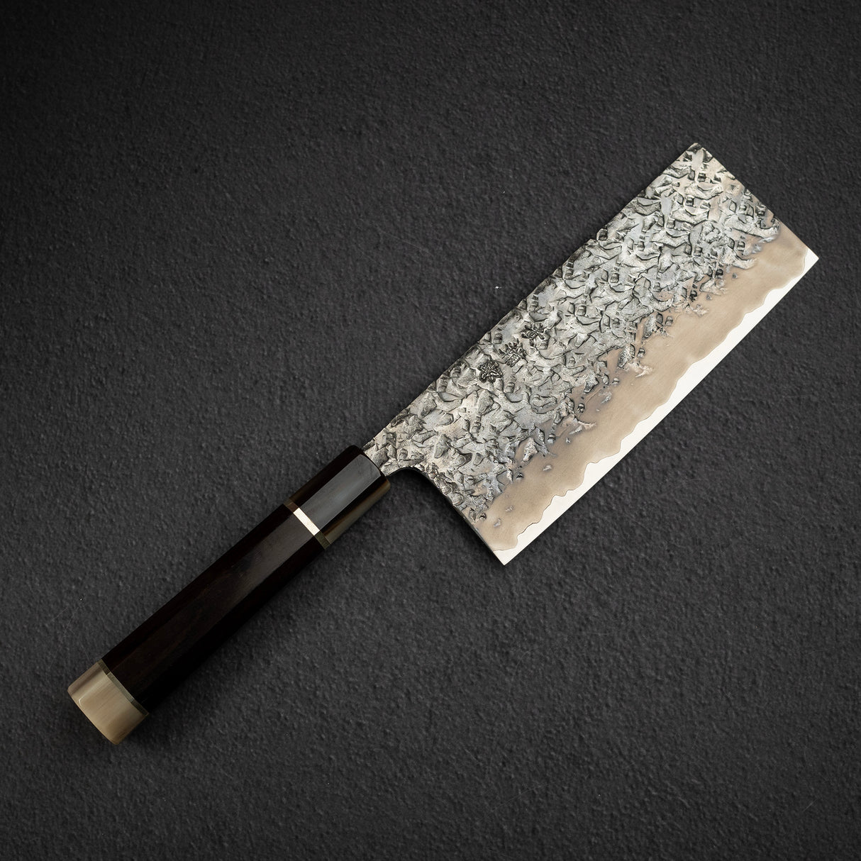 貴輔 x 新國 ATS34 中華包丁 鎚目 鏡面 霞 處理 180mm w 刀套