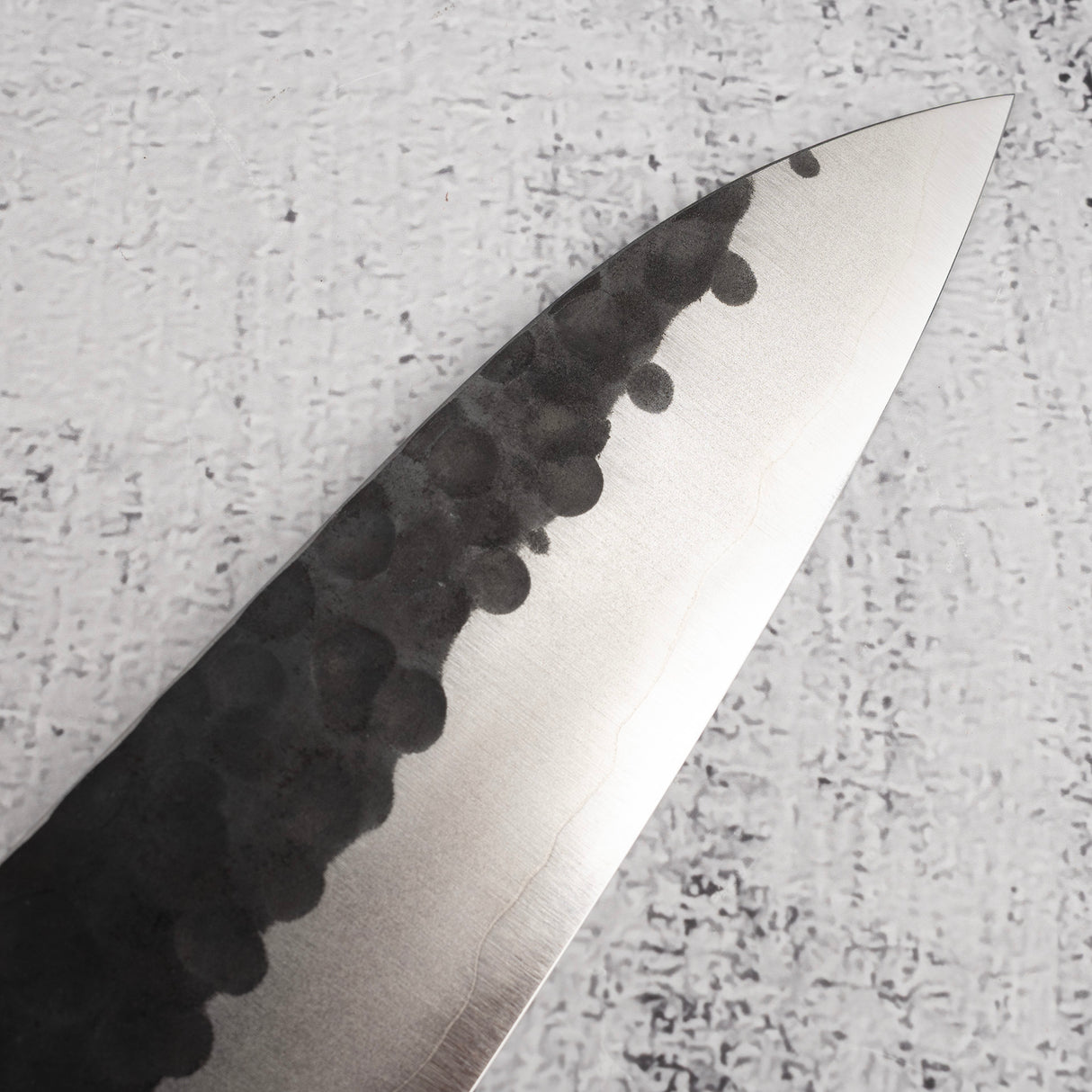 昌景小石 AS 牛刀 210mm 青鋼超級 黑打槌目 K&S 愛心型鐵木手柄