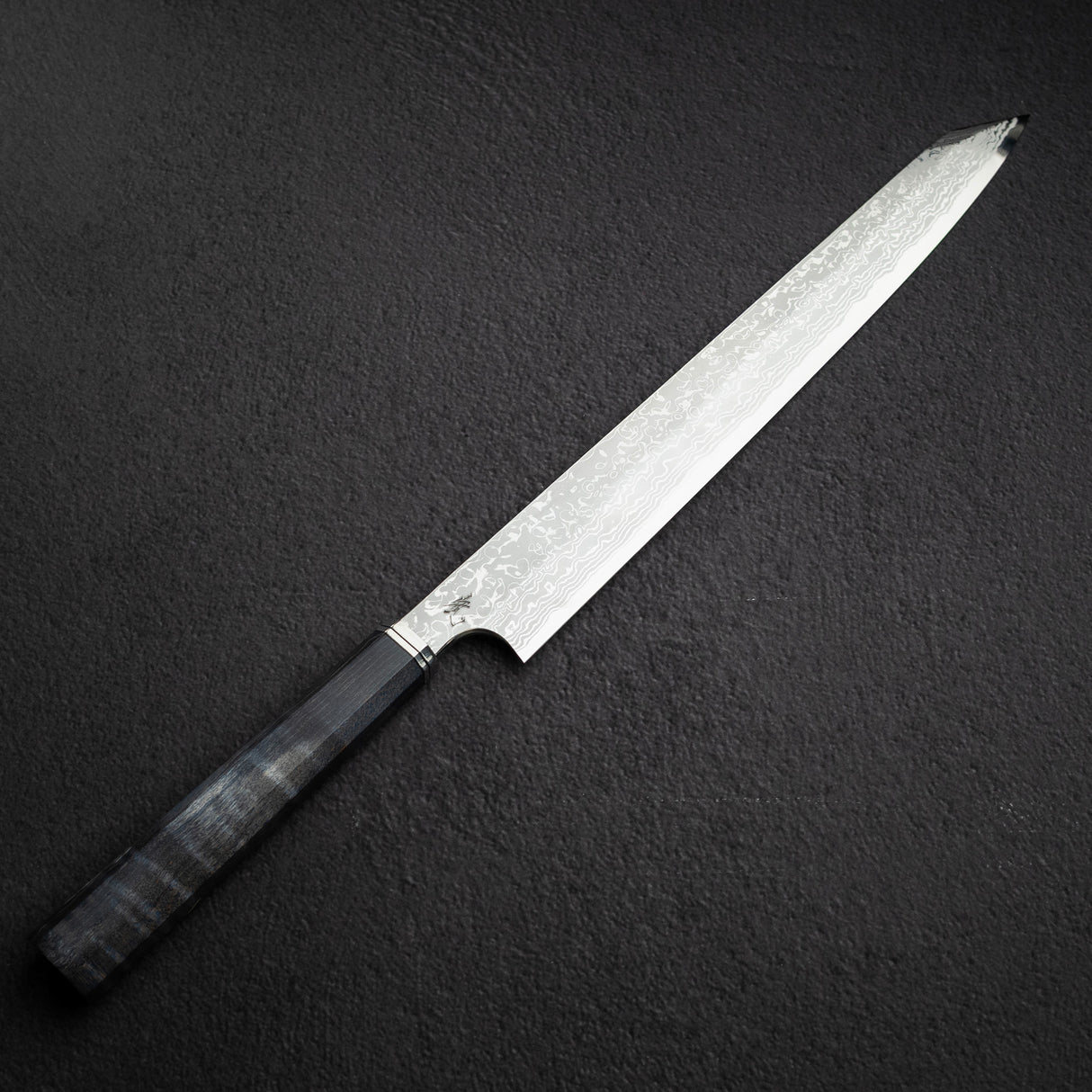 Hatsukokoro x Yoshihiro Yauji Blue 2 Damascus K-tip Yanagiba 330mm Old Stock