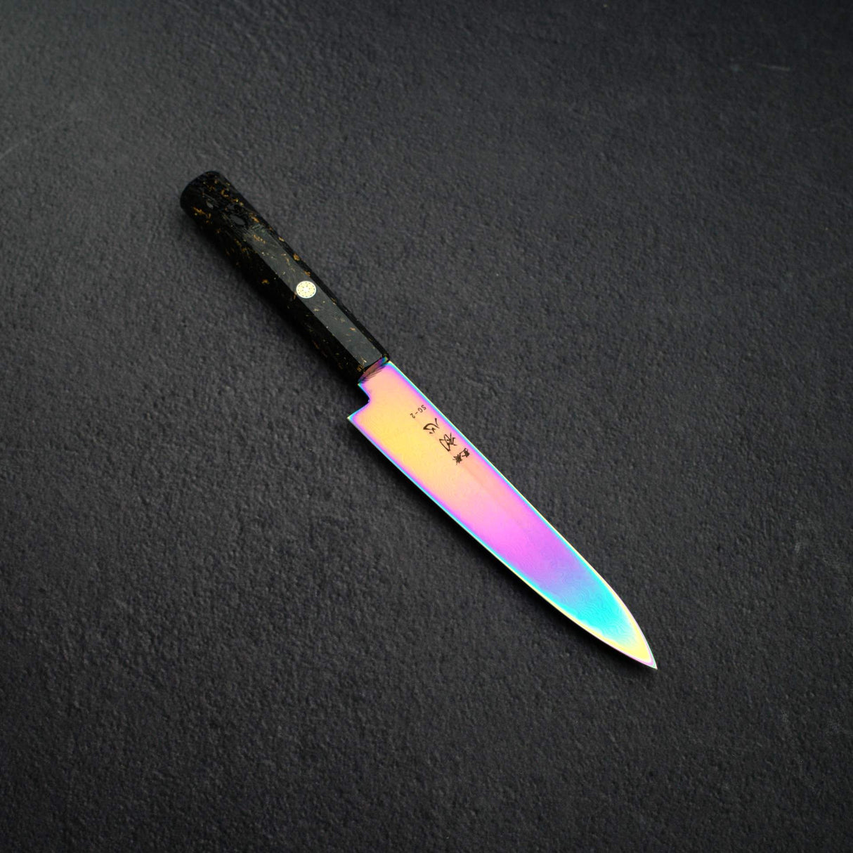 Hatsukokoro Ryuhyo SG2 Damascus Rainbow Petty 150mm