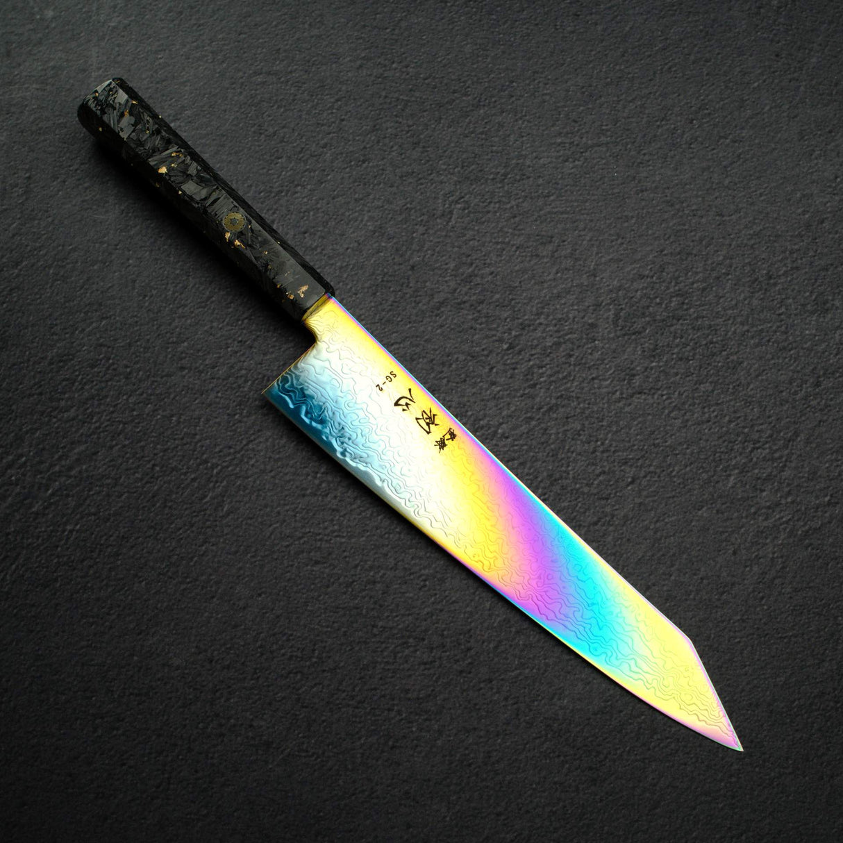 Hatsukokoro Ryuhyo SG2 Damascus Rainbow K-tip Gyuto 240mm