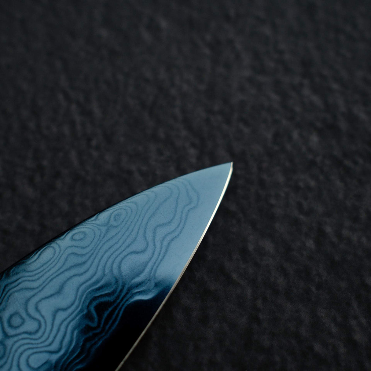 Hatsukokoro Ryuhyo SG2 Damascus Blue Petty 150mm with Urushi handle