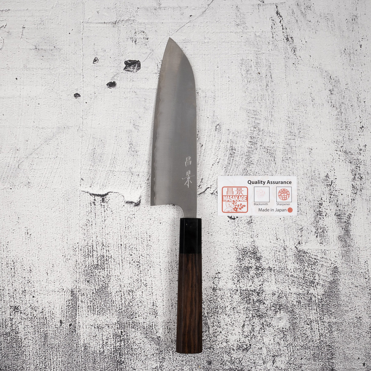 Masakage Yuki White2 Santoku 170mm S/S Clad