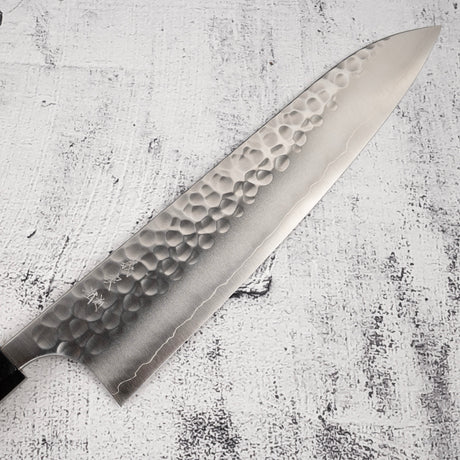 Yoshimi Kato Forged Ginsan Tsuchime Gyuto 240mm