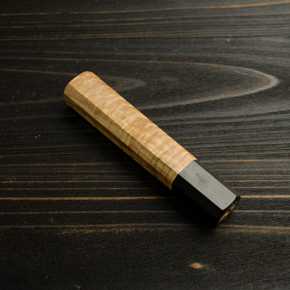K&S 樣品特賣:牛刀專用八角柄(淺色系木紋)210mm