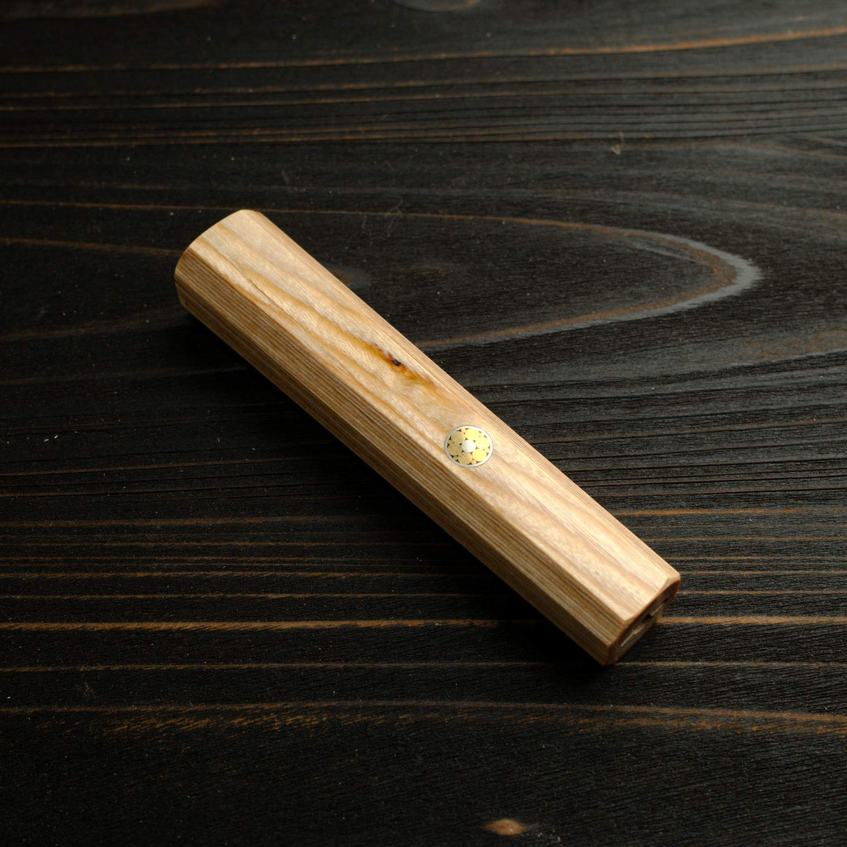 K&S 樣品特賣:牛刀專用八角柄(淺色系木紋)210mm