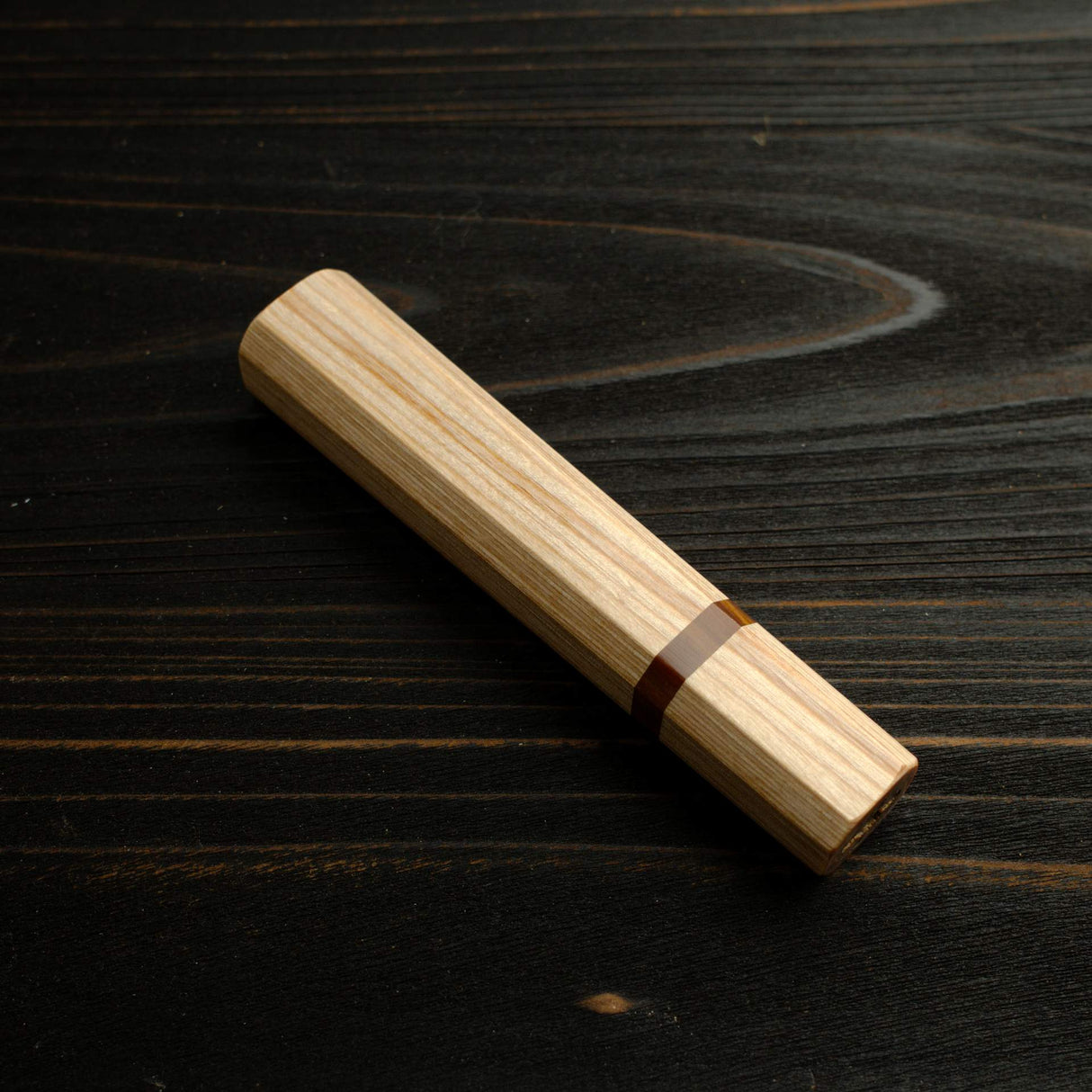K&S 樣品特賣:牛刀專用八角柄(淺色系木紋)210mm
