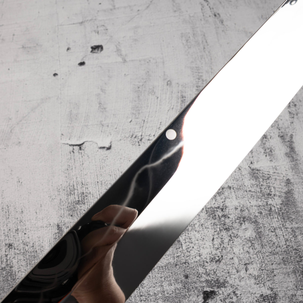 珍品:玄海正國(水本燒)鮪切 450 毫米 富士山刃紋