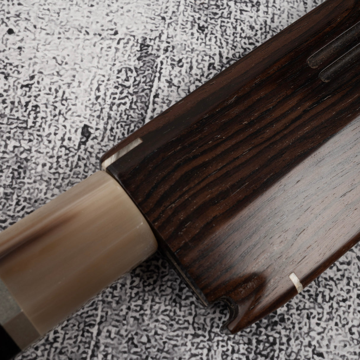 珍品:玄海正國(水本燒)鮪切 450 毫米 富士山刃紋