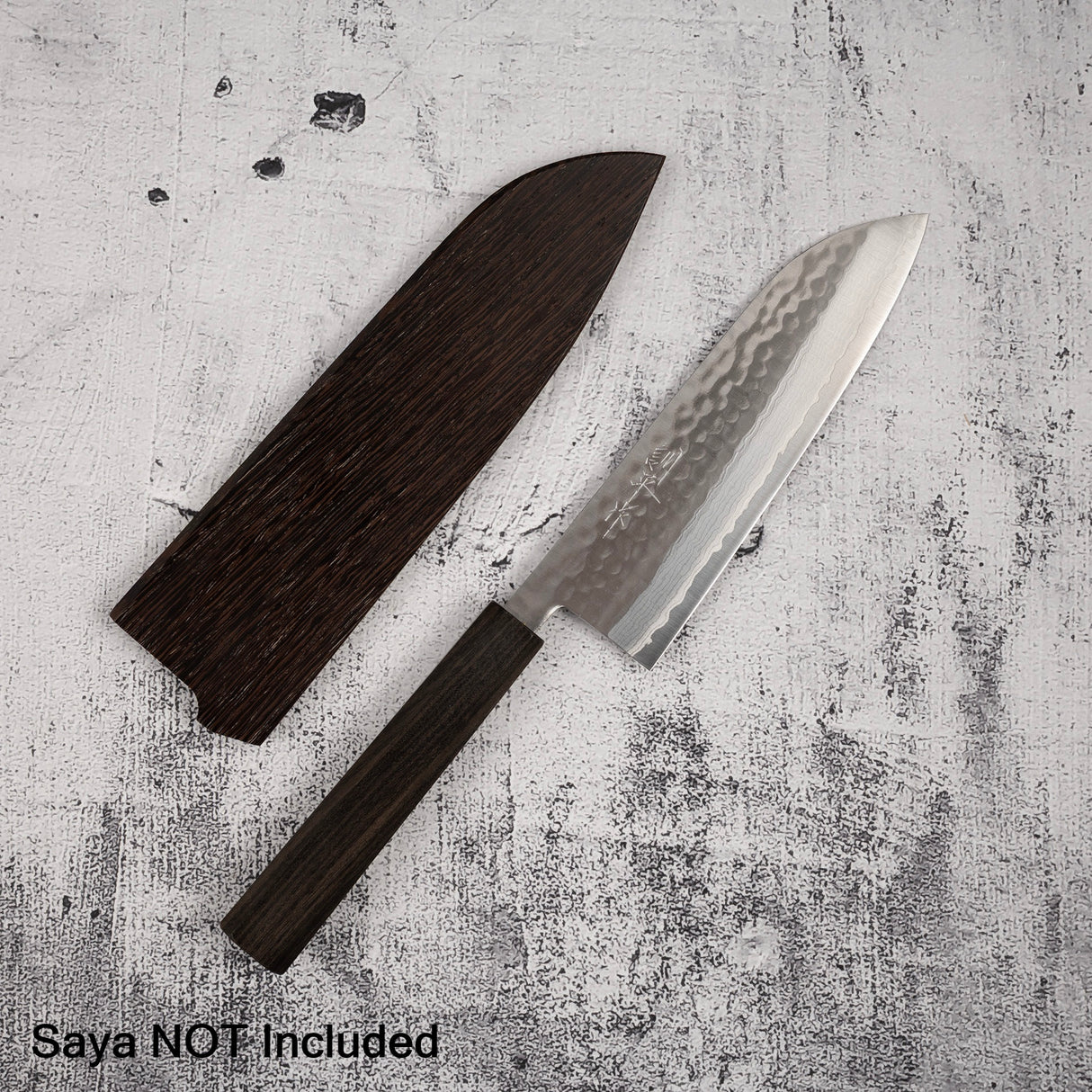 Masutani Kokuryu VG10 Damascus Tsuchime Santoku 170mm WA Handle