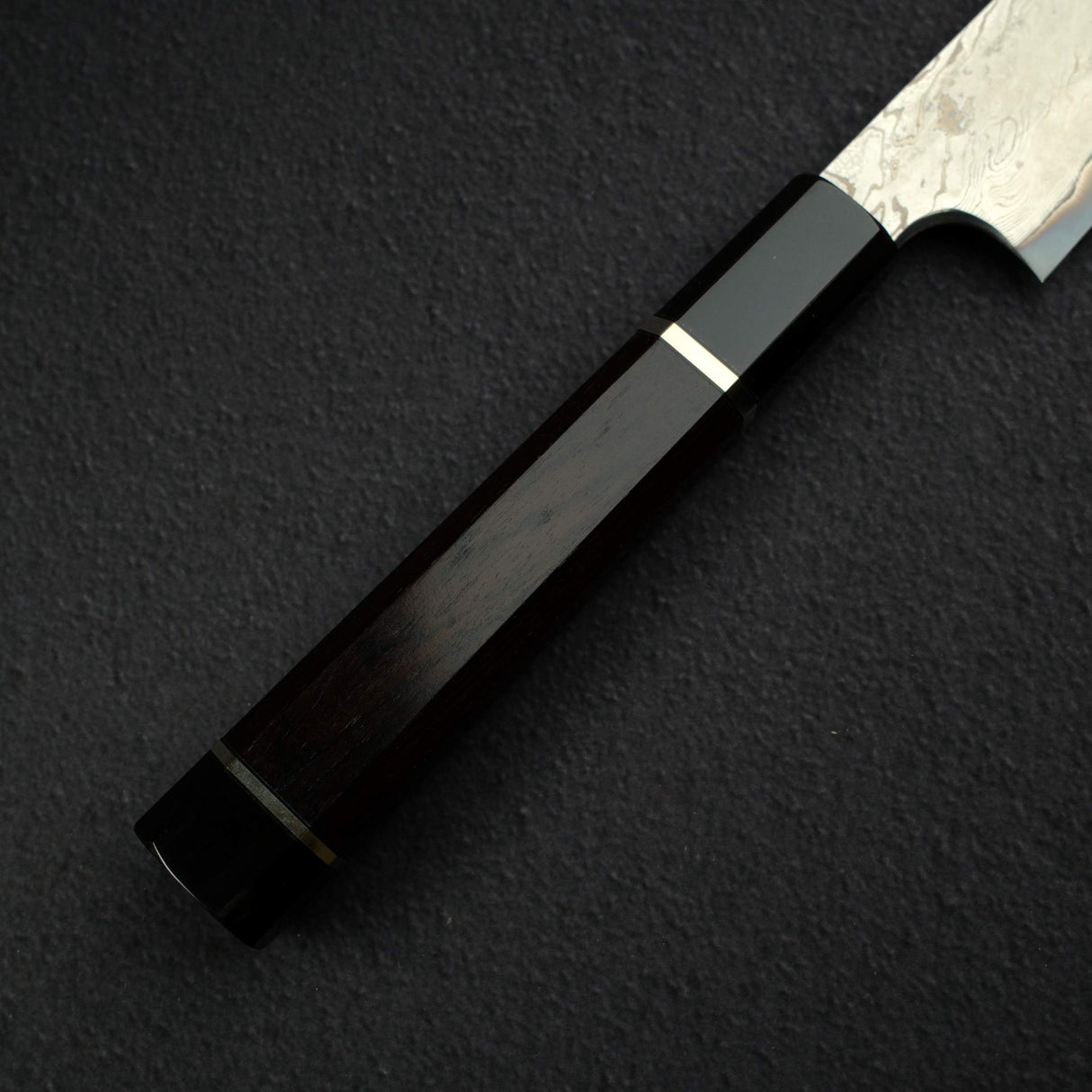 Nigara Anmon Blue 2 Polished "Nejiri" Twist Bar Damascus Yanagiba 270mm