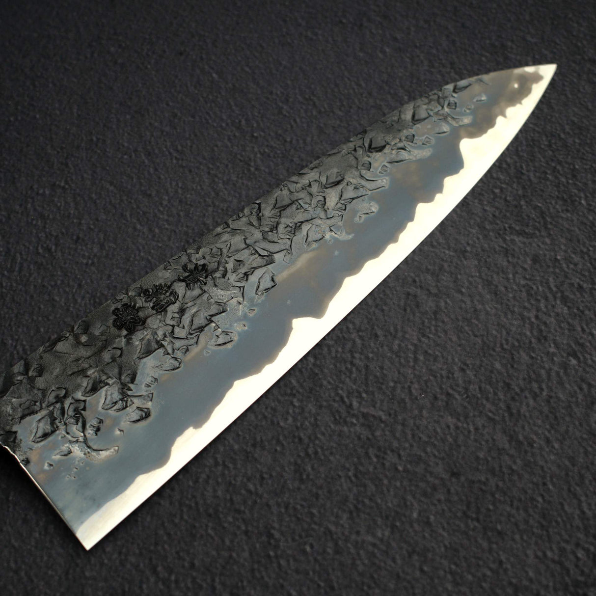 Kisuke x Xinguo Blue 1 Tsuchime Gyuto 240mm w/ Magnetic Guard & Urushi Handle