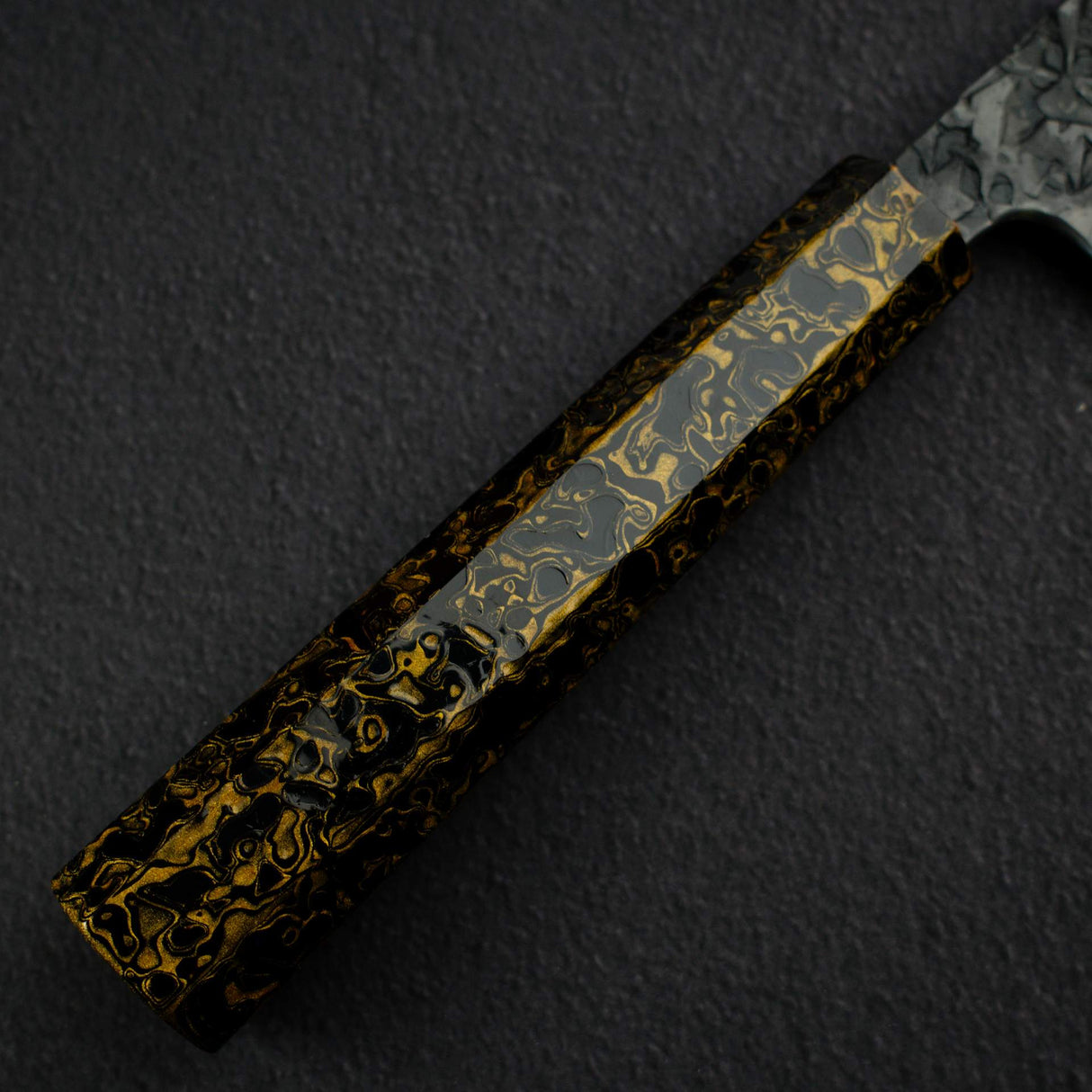 Kisuke x Xinguo Blue 1 Tsuchime K-tip Gyuto 240mm w/ Magnetic Guard & Urushi Handle
