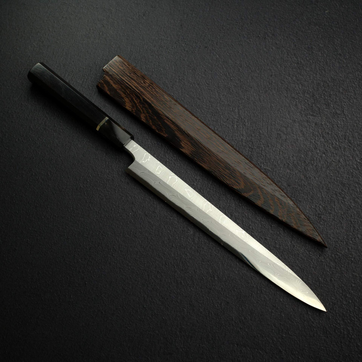 Takahiro Nihei 冰紋 白鋼二號 大馬士革 柳刃 270mm 附刀鞘,Knives and Stones 岩刃社獨家
